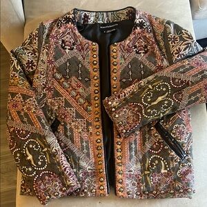 Multicolor Embroidered Jacket by HEMANT & NANDITA